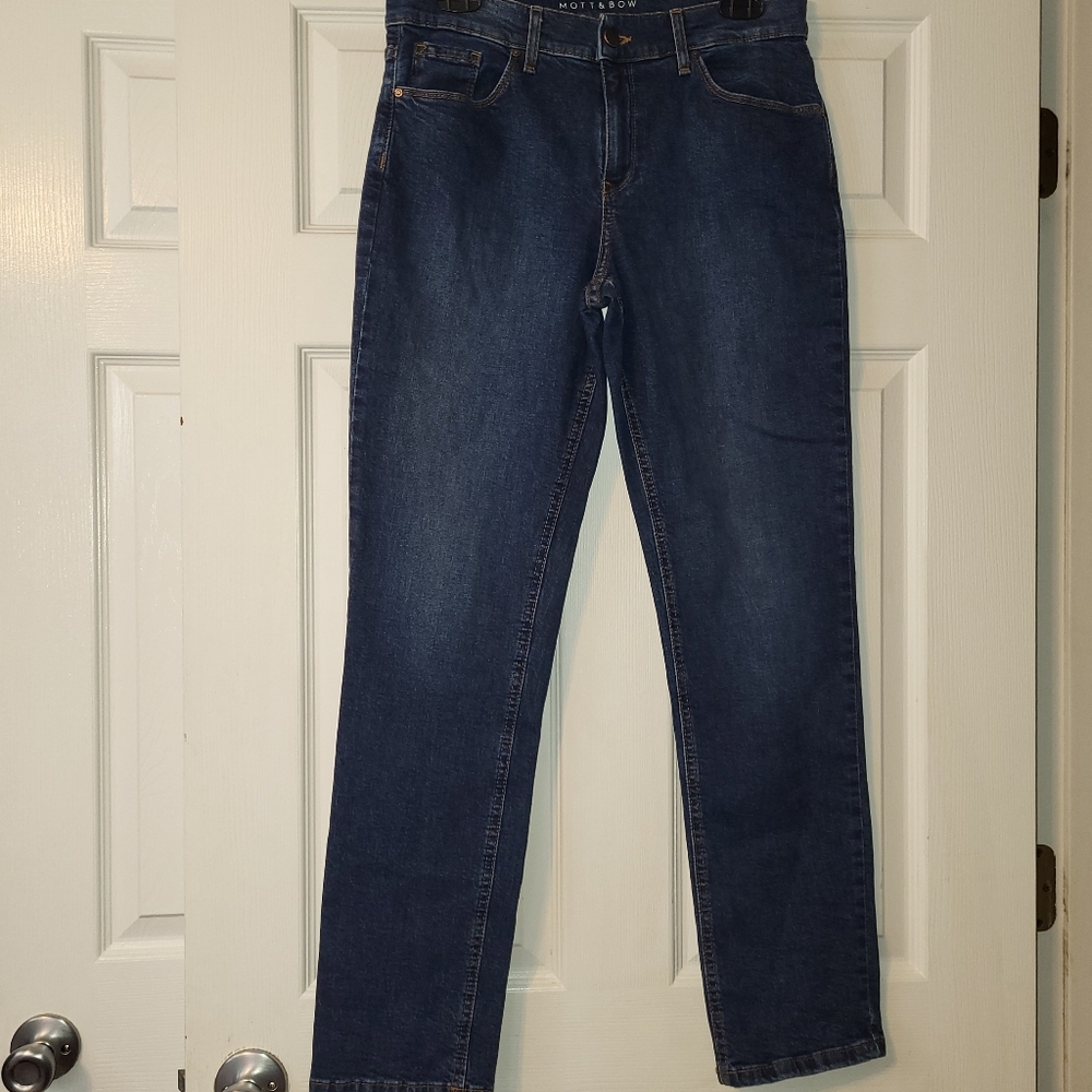 Mott‎ & Bow Boyfriend Dark Wash Jeans Women's Size 29